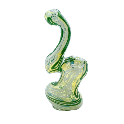 Babu - Small Standing Fume Bubbler With Dual Color Swirl