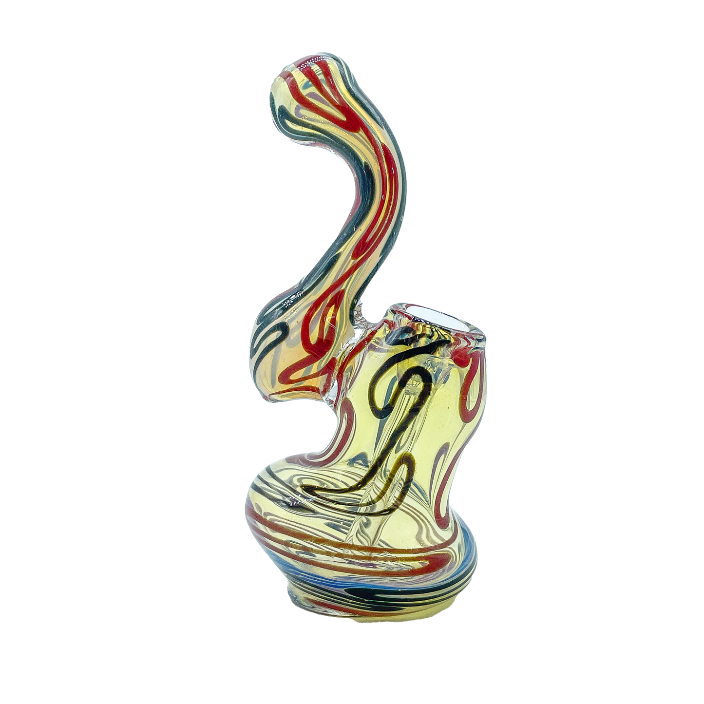 Babu - Small Standing Fume Bubbler With Dual Color Swirl