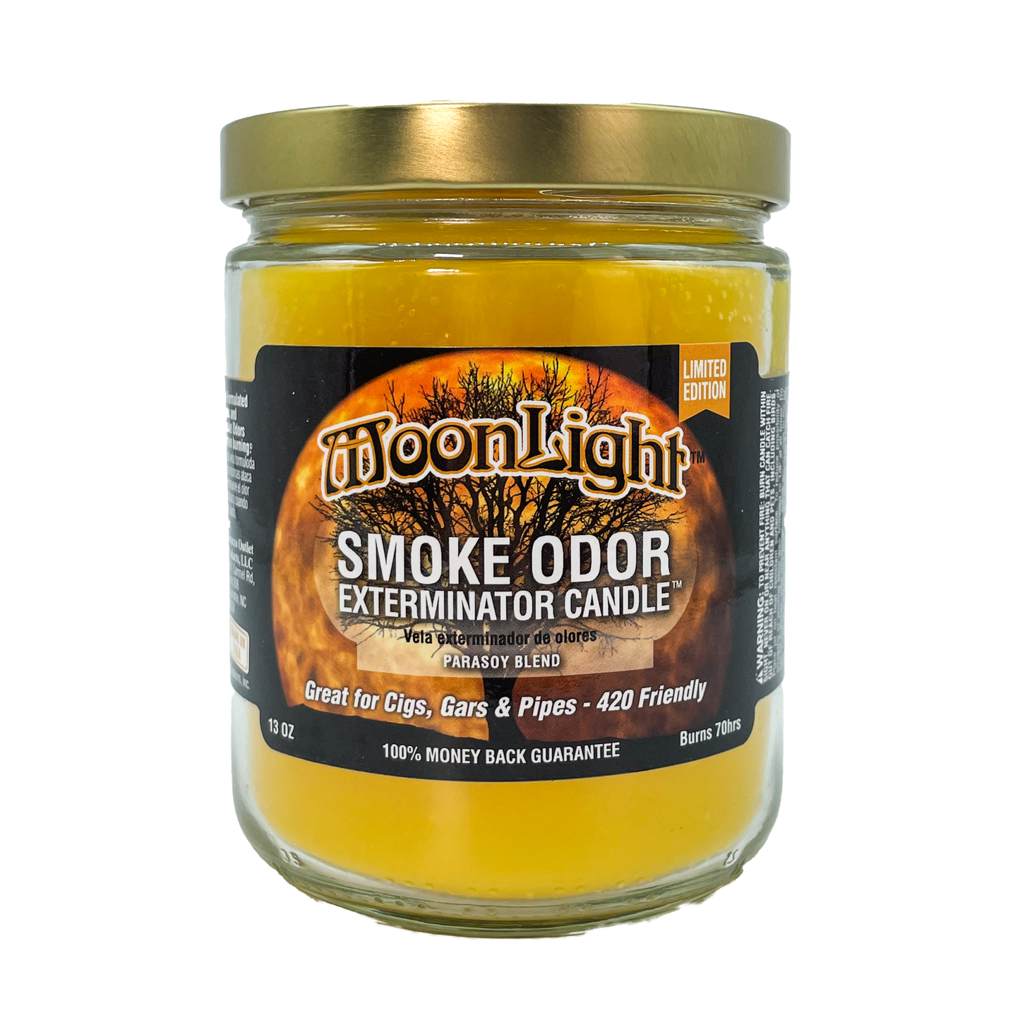 Smoke Odor Candle 13oz Jar - Moonlight