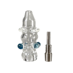 SkyGlass - Thick Glass One Hitter w/ Metal tip