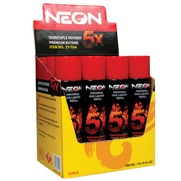 Neon - Butane 5x 12pk Display