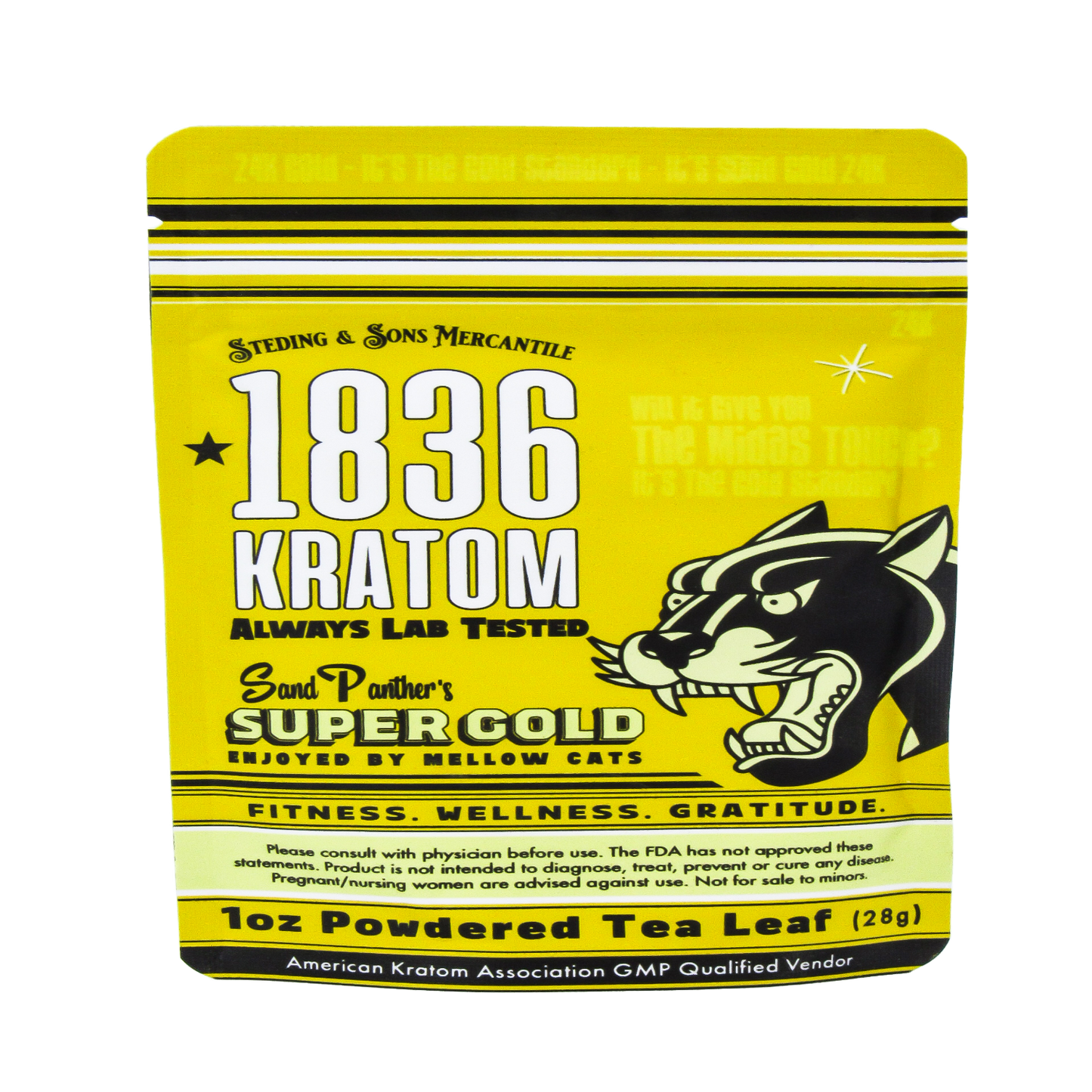 1836 Kratom Powder - Sand Panther's Super Gold