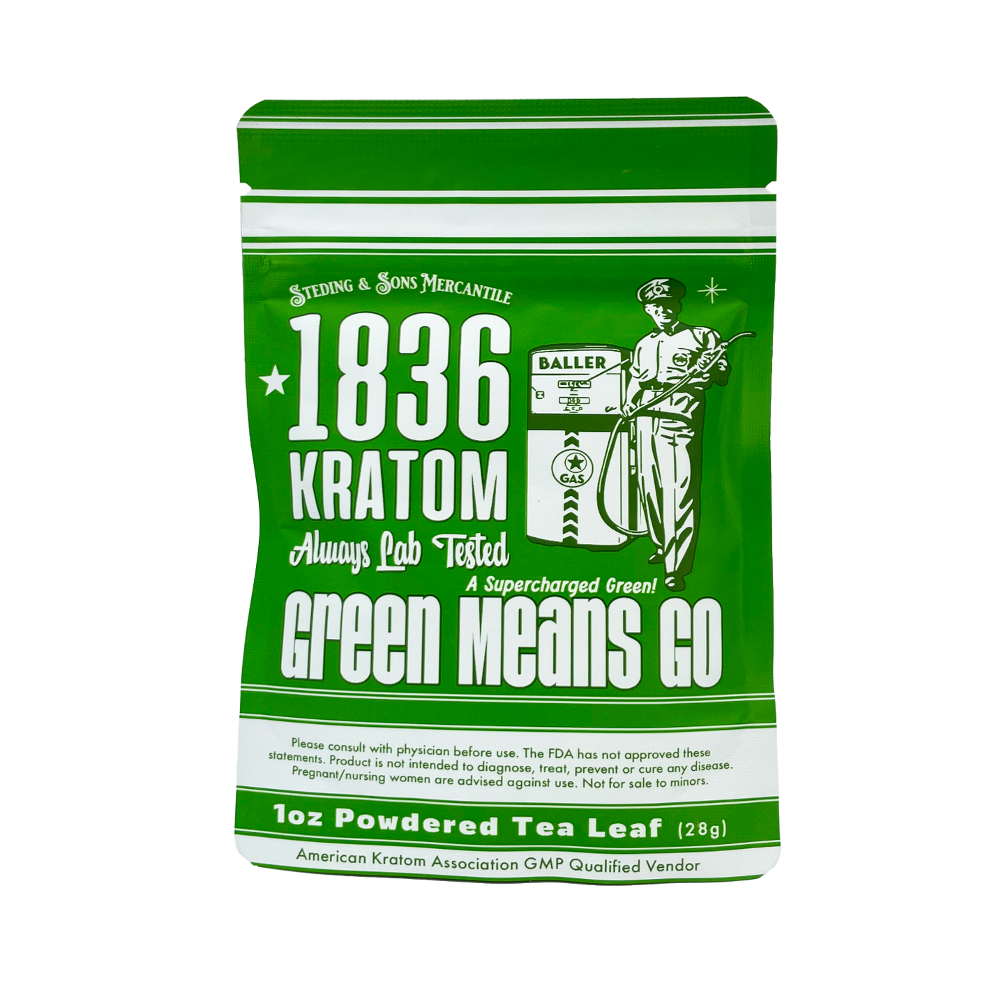 1836 Kratom Powder - Green Means Go