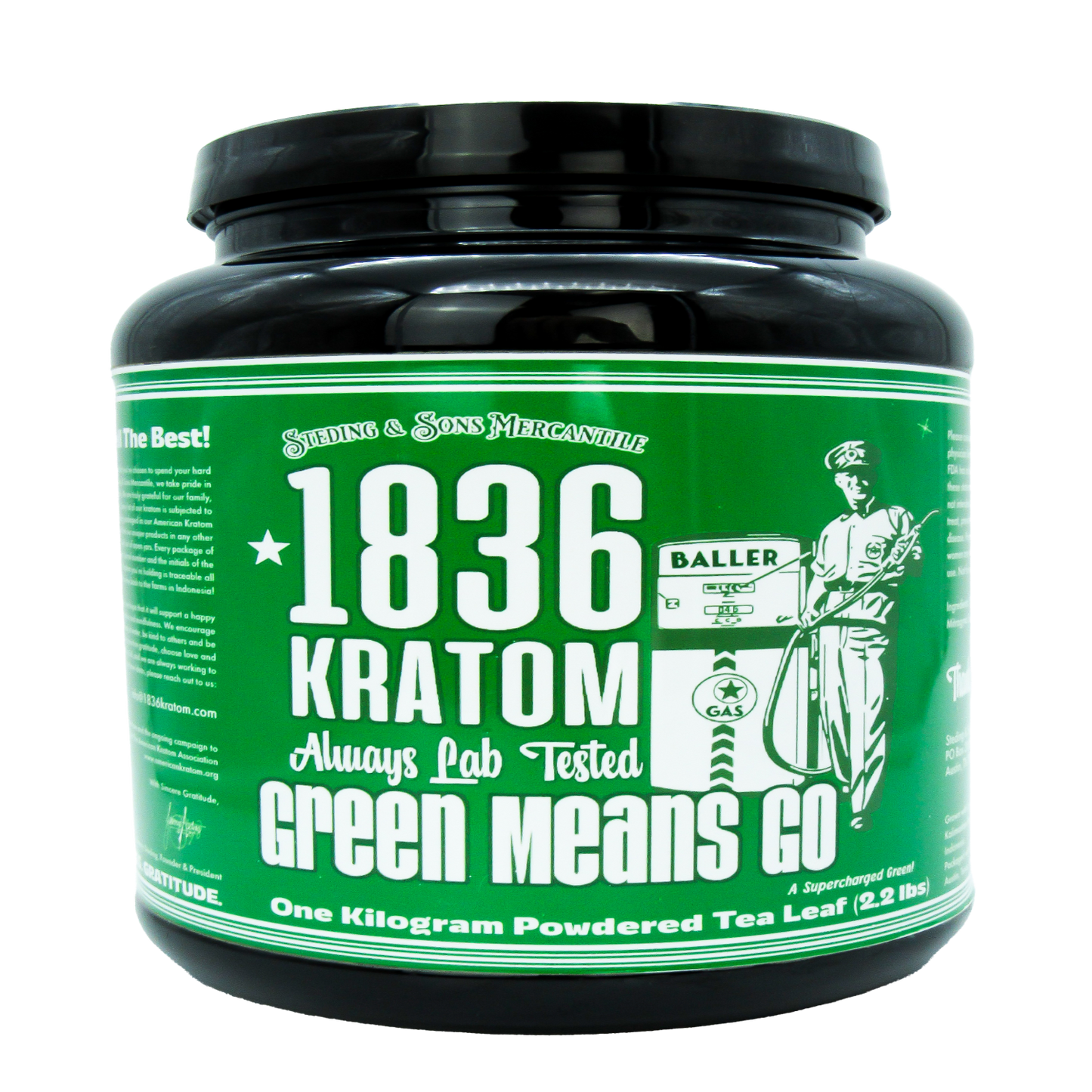 1836 Kratom Powder - Green Means Go