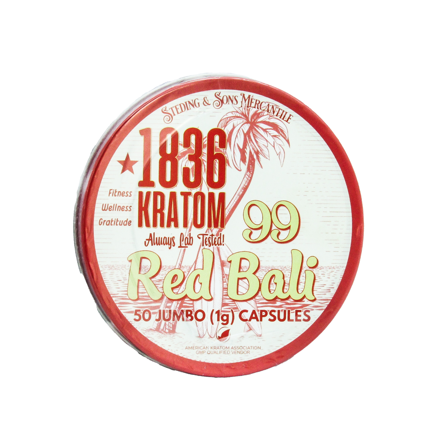 1836 Kratom Capsules - Red Bali