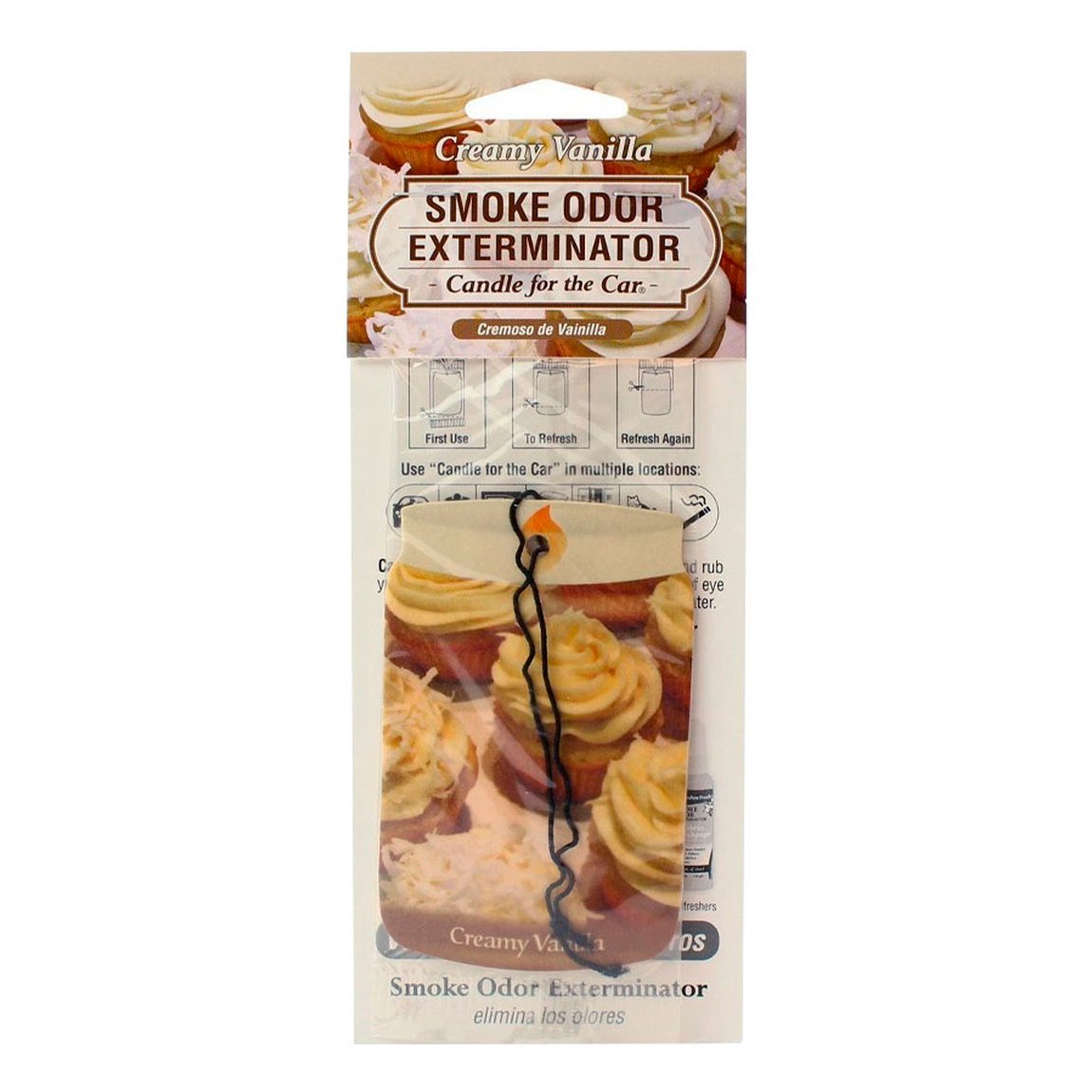 Smoke Odor Car Hanger - Creamy Vanilla