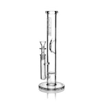 GRAV® - Medium Straight Base with Disc Water Pipe Clear