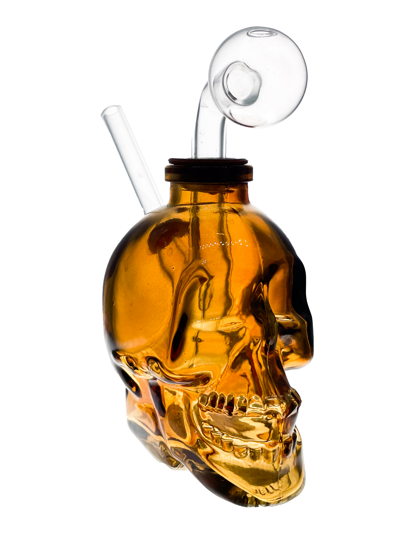 Babu Glass - Small Skull Oil Burner Bubbler