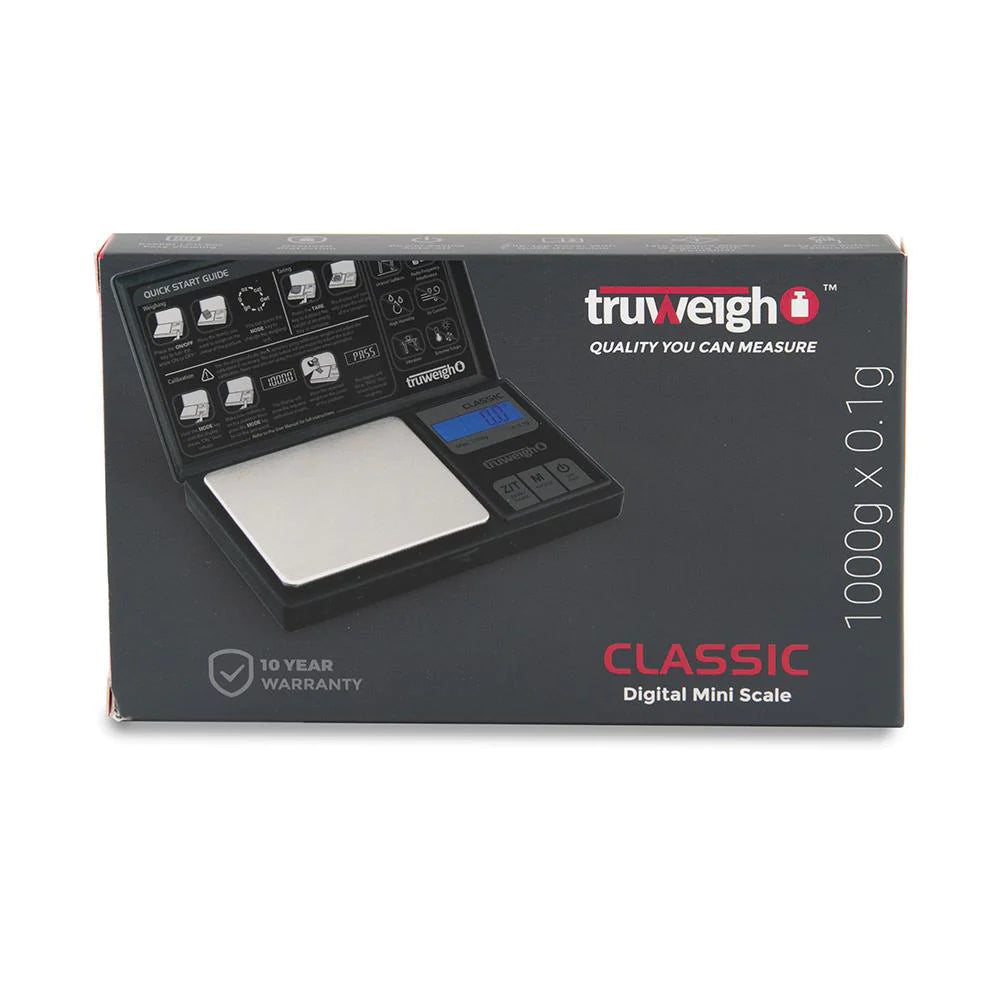 TruWeigh - CLASSIC SCALE 1000g x 0.1g Black