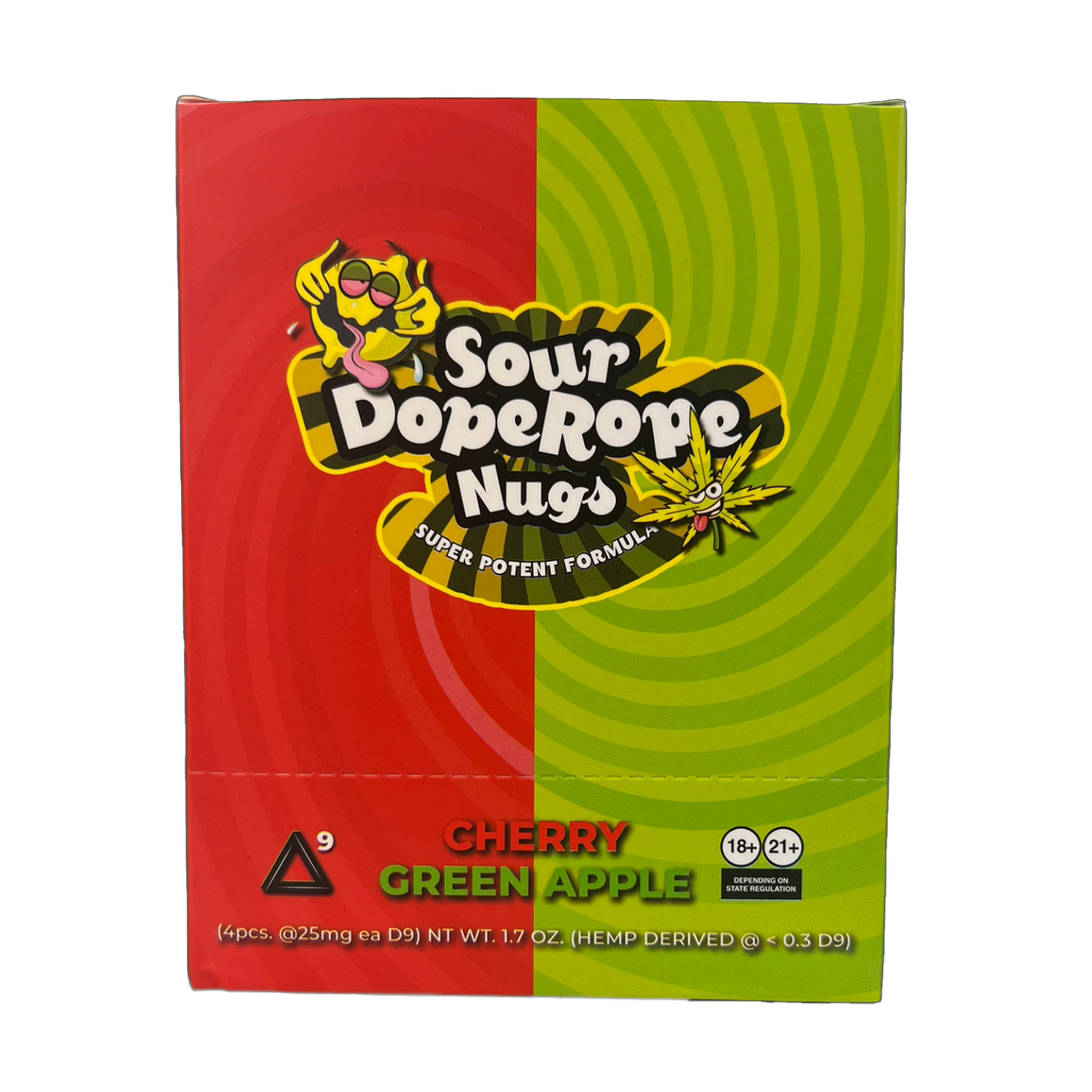 Dope Candy Co -  Sour Dope Rope Nuggs D9 10pk Display