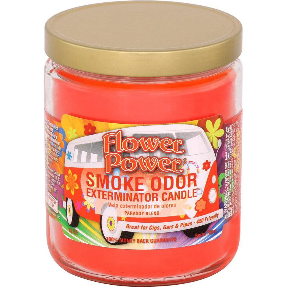Smoke Odor Candle 13oz Jar - Flower Power