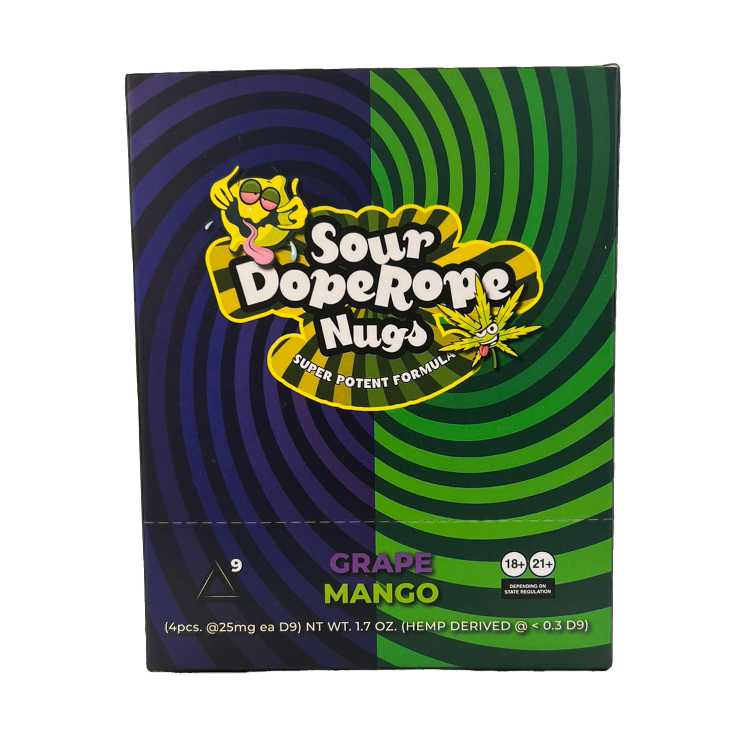 Dope Candy Co -  Sour Dope Rope Nuggs D9 10pk Display