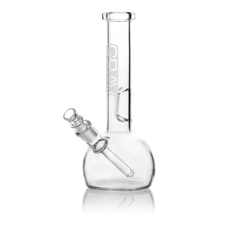 GRAV® - Small Round Base Water Pipe Clear