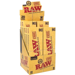 Raw - King Size Pre-Roll 20pk 12pk Display