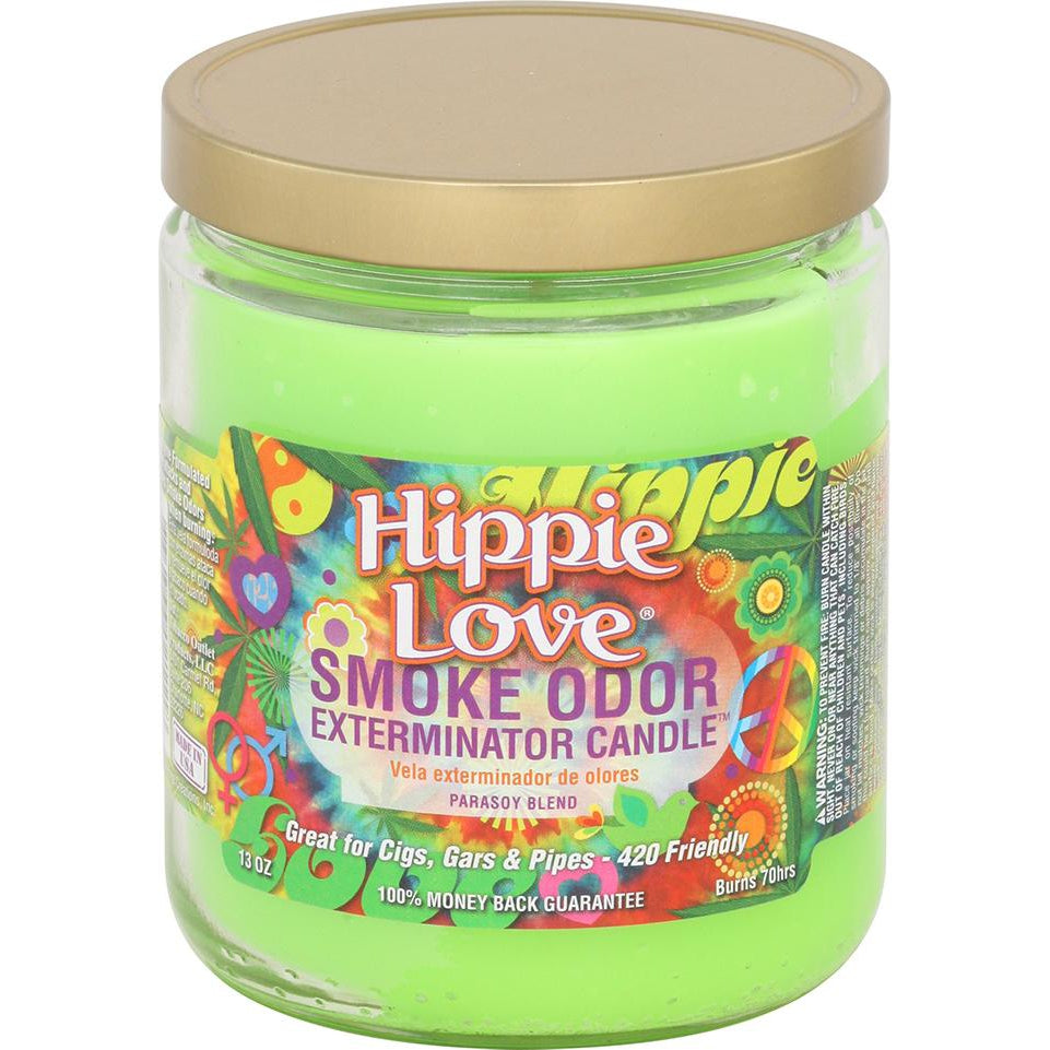 Smoke Odor Candle 13oz Jar - Hippie Love