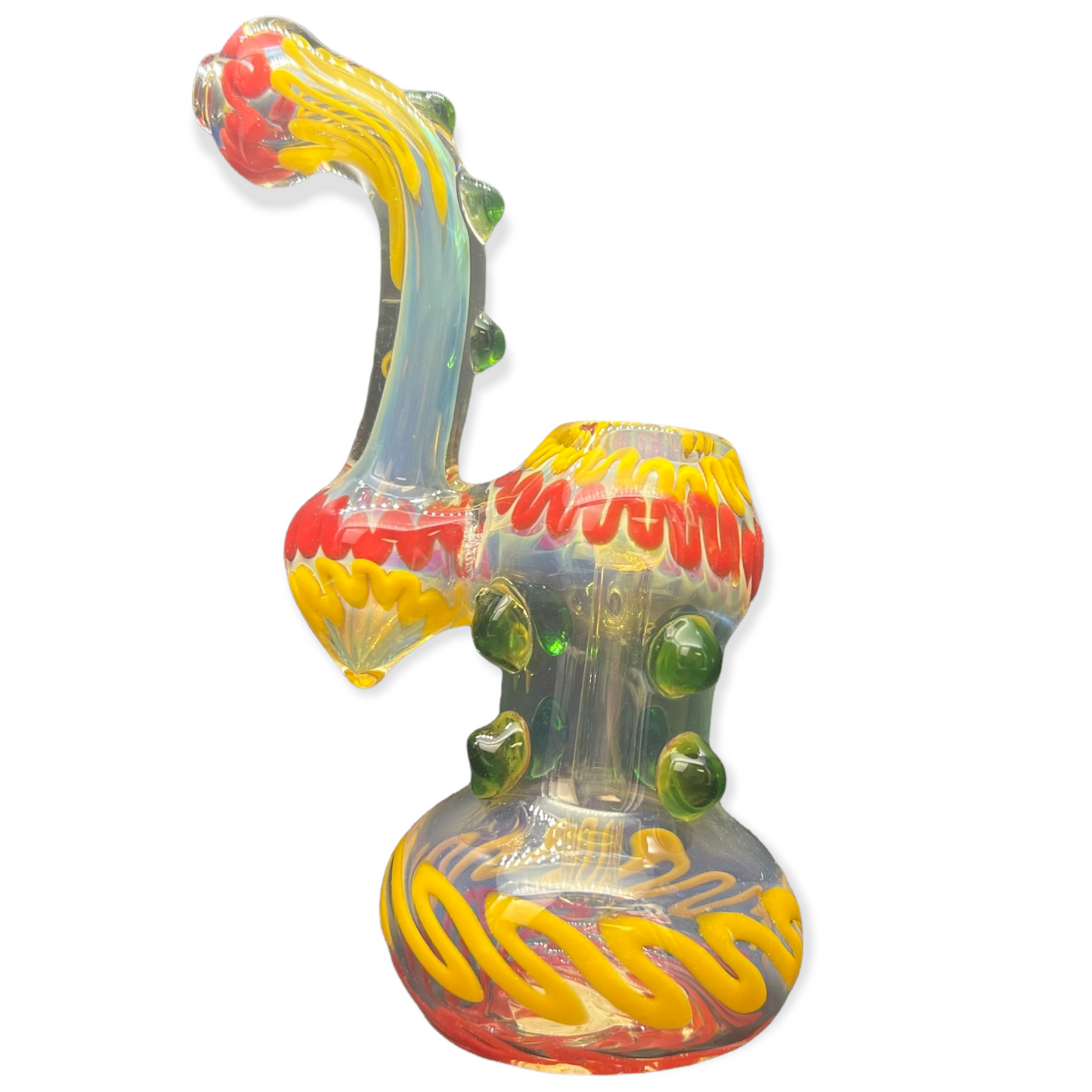 Babu - Medium Standing Bubbler w/Dots (Lines)
