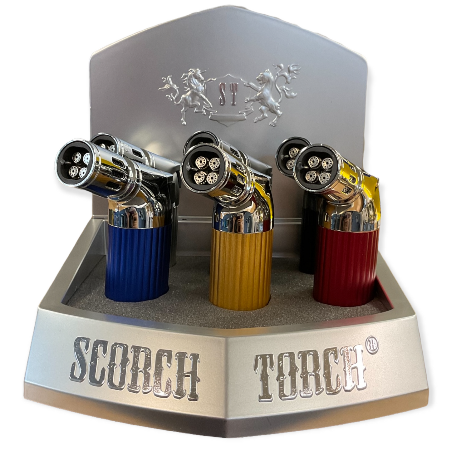 Scorch Torch - 4 Flame w/Asst. Color 6pk