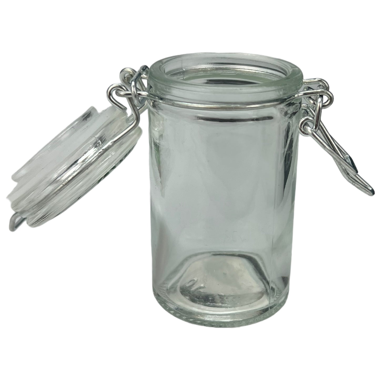 Glass Jar with Assorted Designs - Flip Top