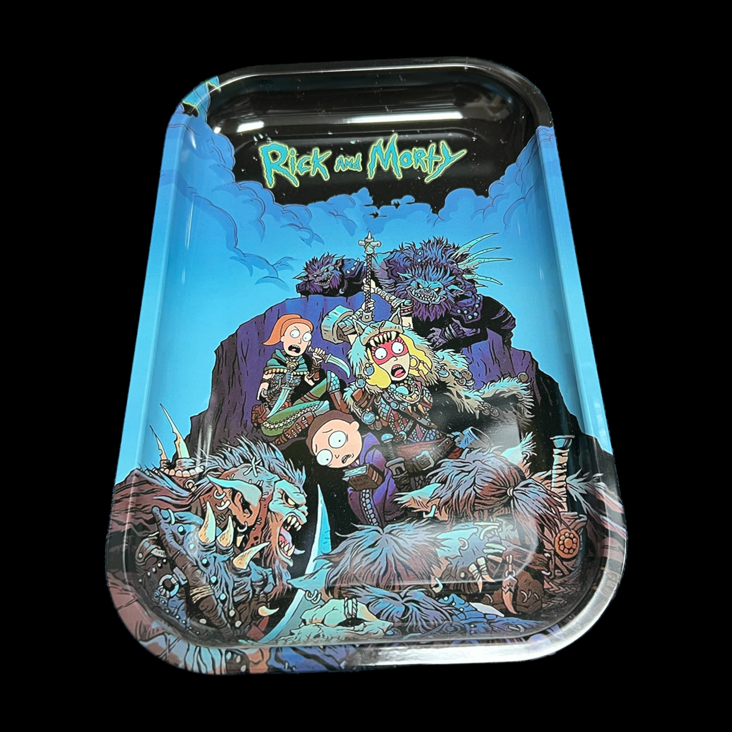 Graphic Rolling Tray - R&M Vs. Monsters