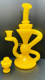 Blob Glass - 10mm 6 Hole Klein Recycler with Matching Cap