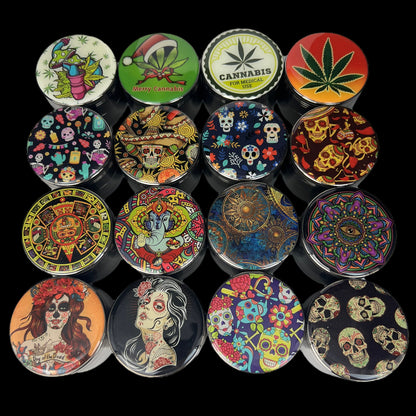 Zinc Grinder with Assorted Designs - 40mm