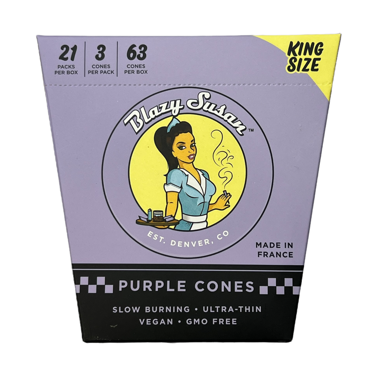 Blazy Susan - Purple Cones Display King Size