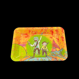 SkyGlass - Graphic Rolling Tray - R&M Orange