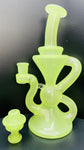 Blob Glass - 10mm 6 Hole Klein Recycler with Matching Cap