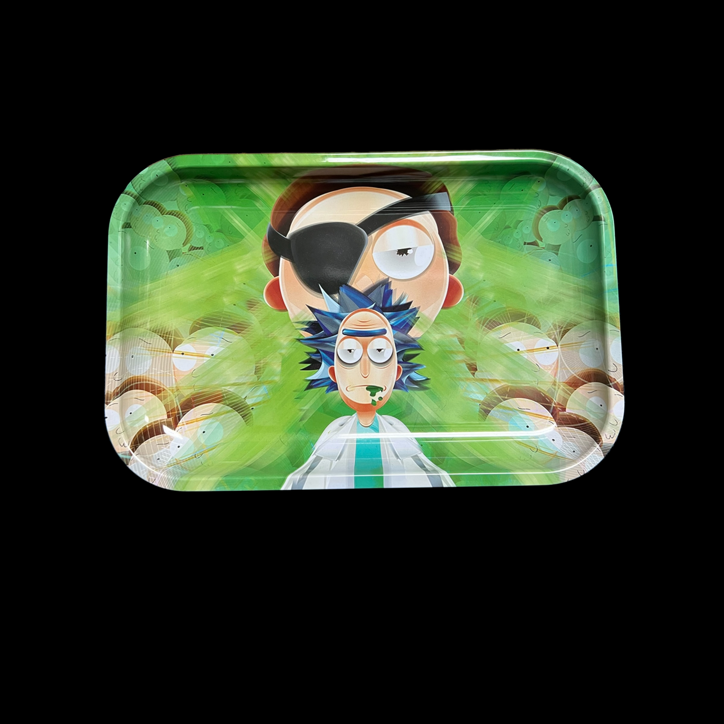 Graphic Rolling Tray - R&M Green