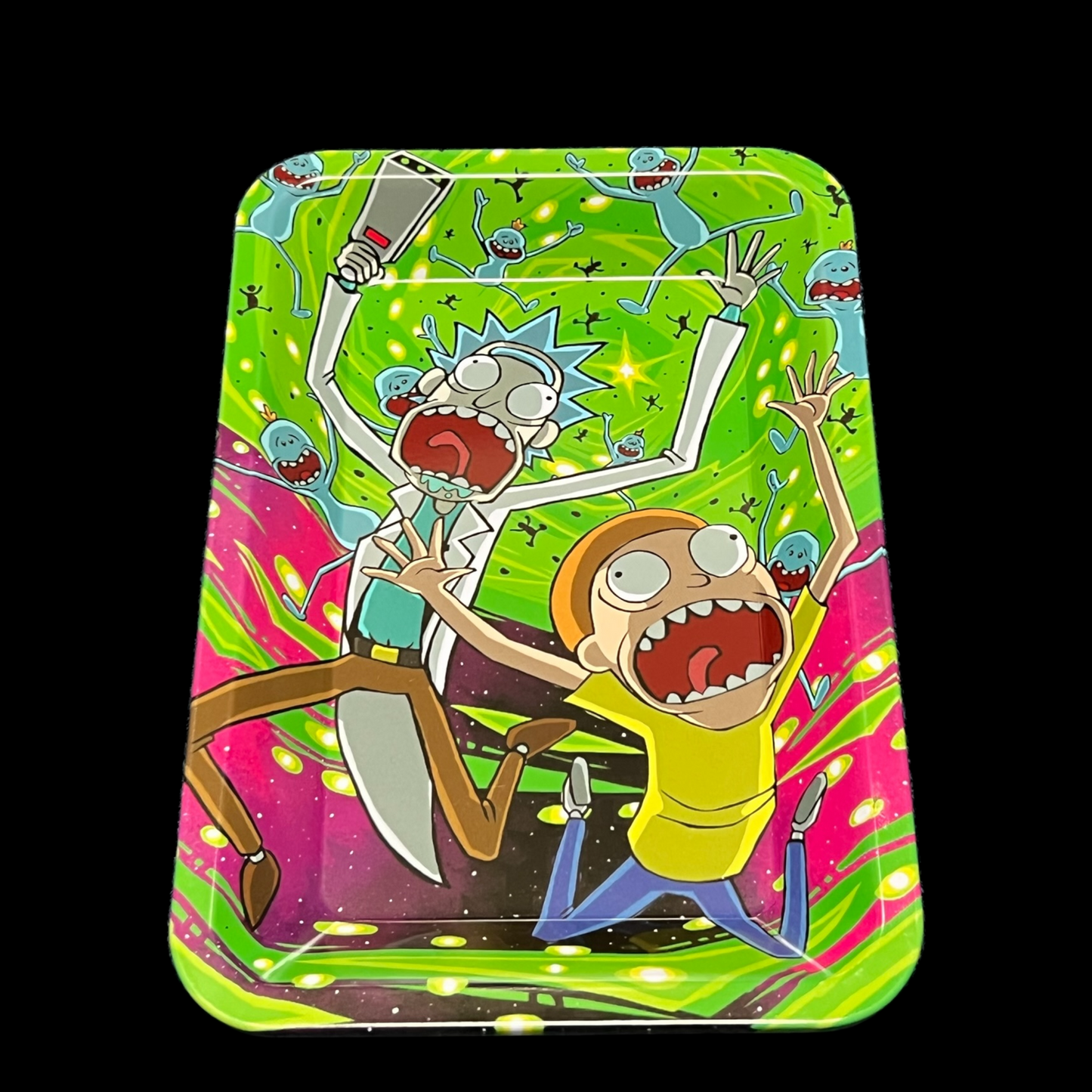 Graphic Rolling Tray - R&M Panic Mode