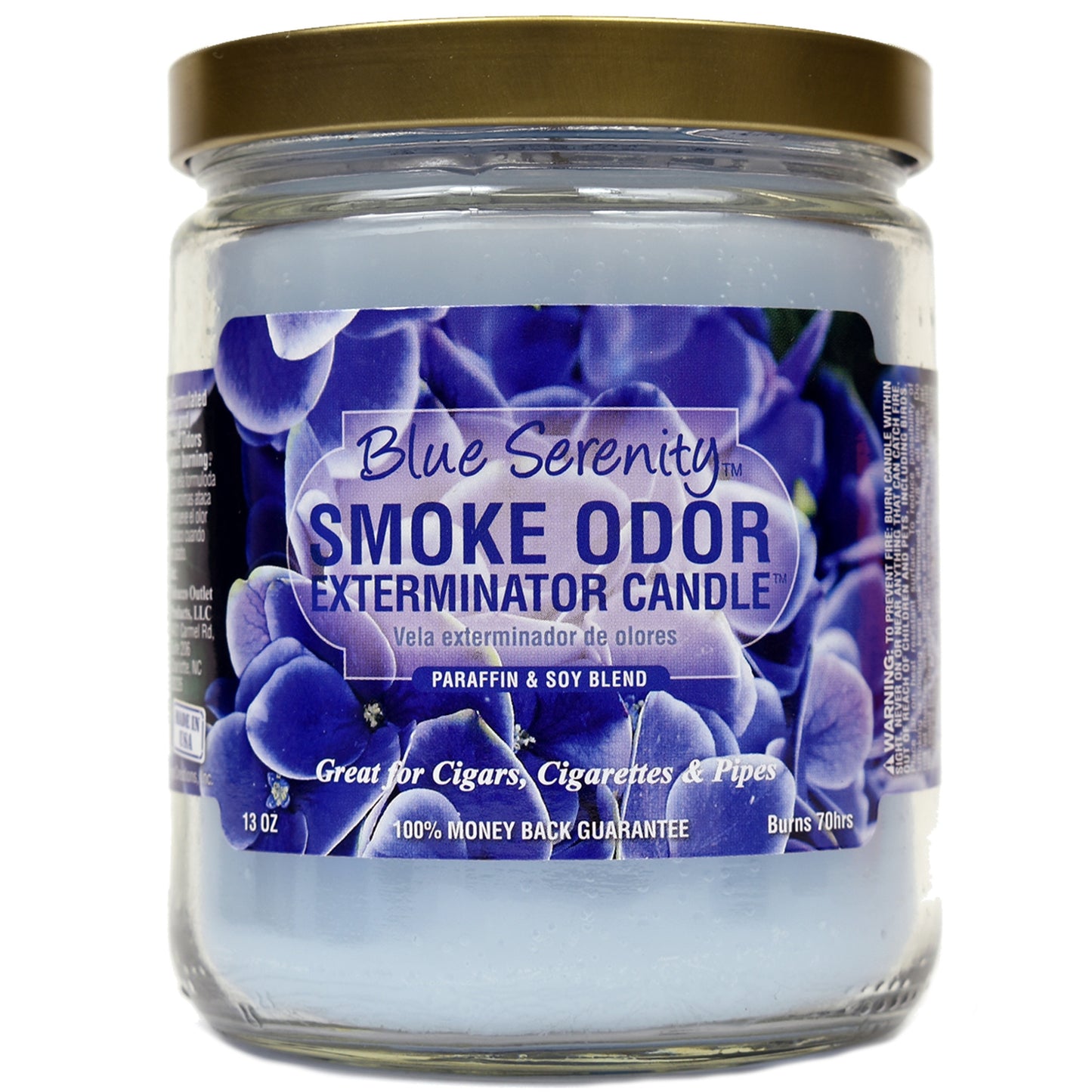 Smoke Odor Candle 13oz Jar - Blue Serenity