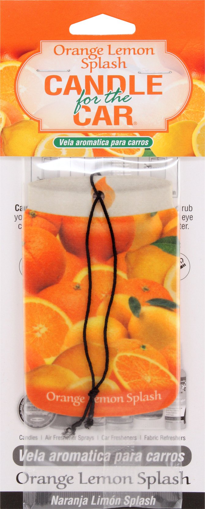 Smoke Odor Car Hanger - Orange Lemon Splash
