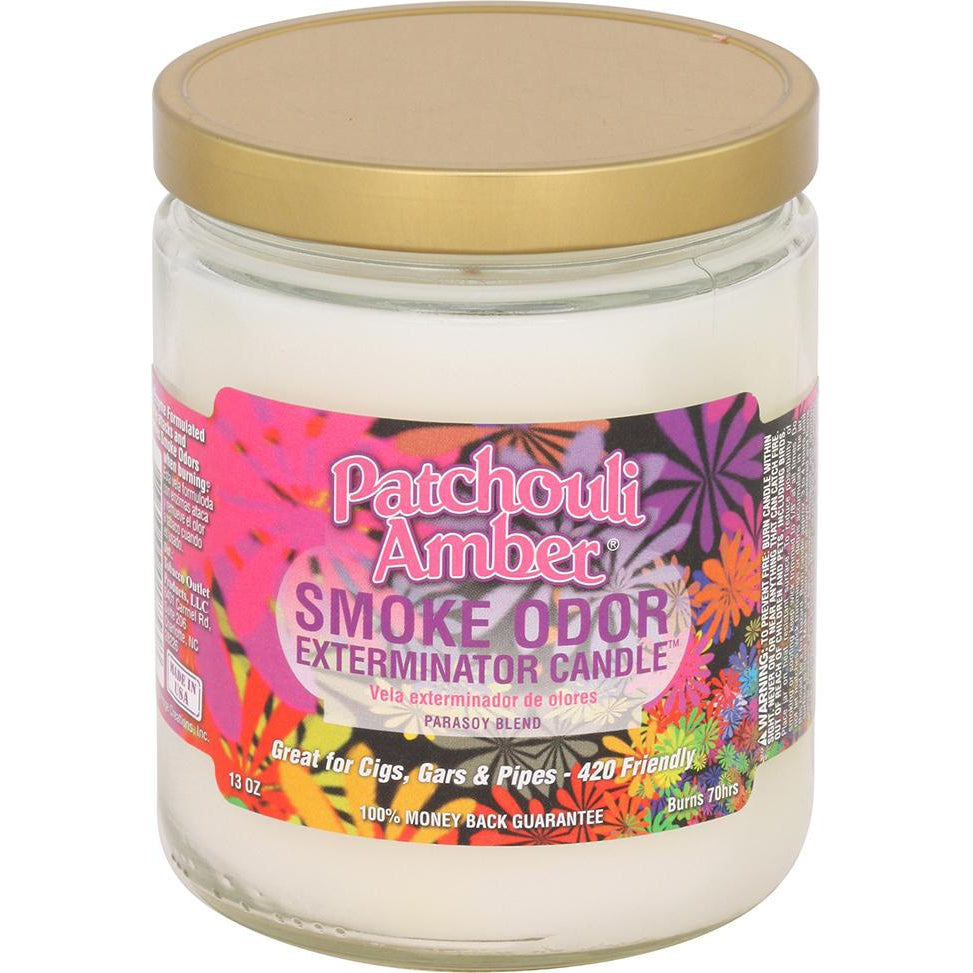 Smoke Odor Candle 13oz Jar - Patchouli Amber
