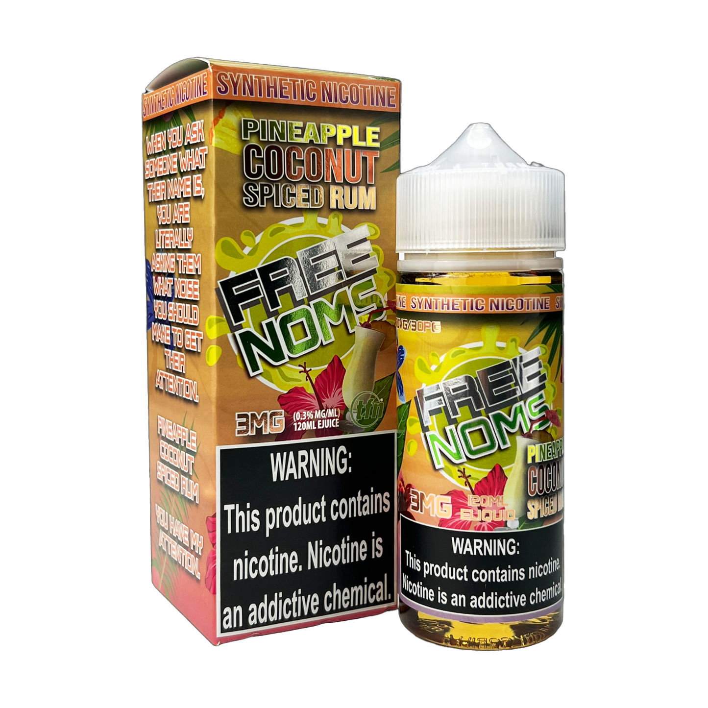 FreeNoms - Pineapple Coconut Rum 120ml