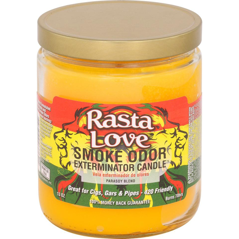 Smoke Odor Candle 13oz Jar - Rasta Love