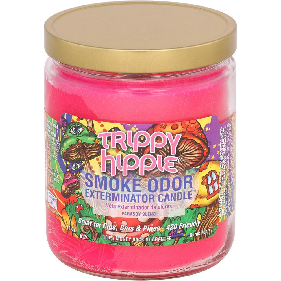 Smoke Odor Candle 13oz Jar - Trippy Hippie